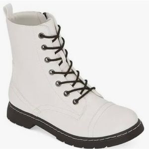 Arizona Womens Queen Combat Boots Block Heel 7.5